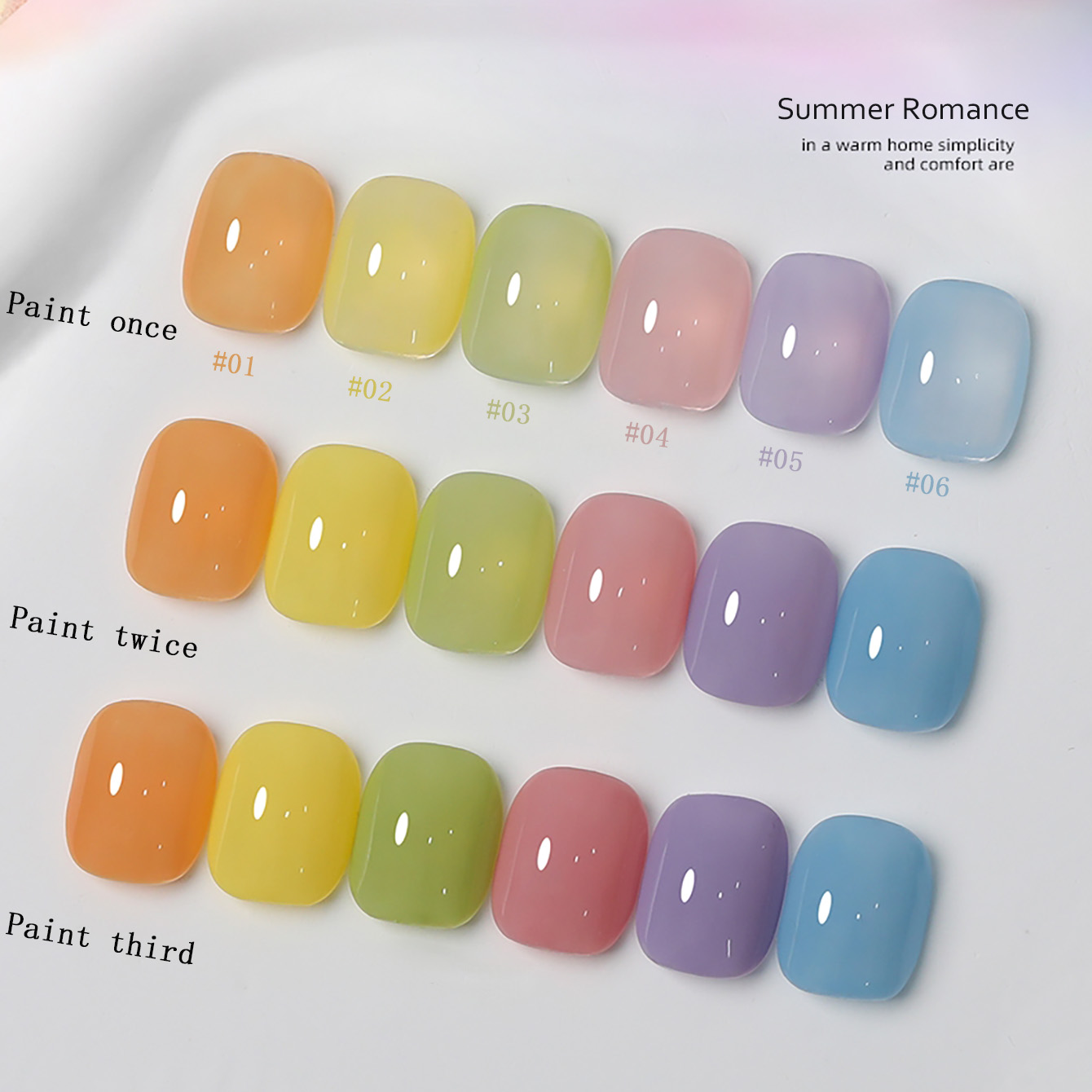 Nail Art Valentines Day - SHAKA 1-6pcs 로맨틱 마카롱 캔디 시리즈