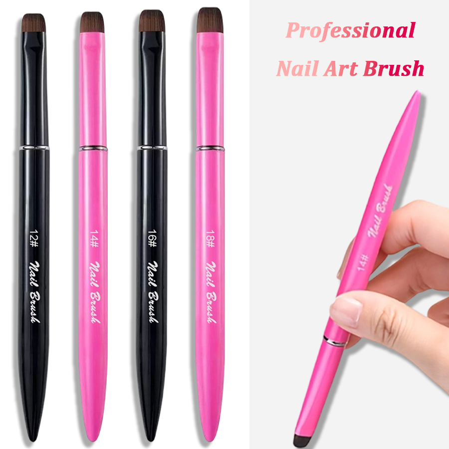 Nail Fan Brush - 1/4개입 3-in-1 프렌치 네일 브러쉬(다기능 팁
