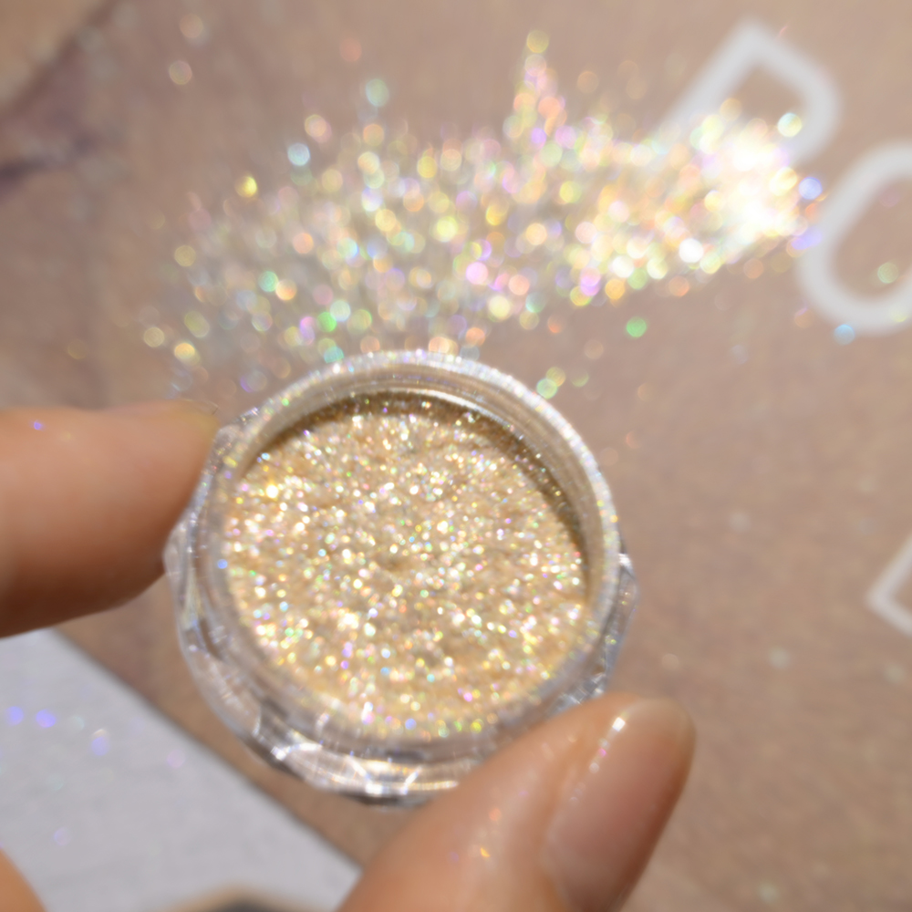 Nail Glitter Chrome - 슈퍼 샤이니 골드 오팔 네일 파우더