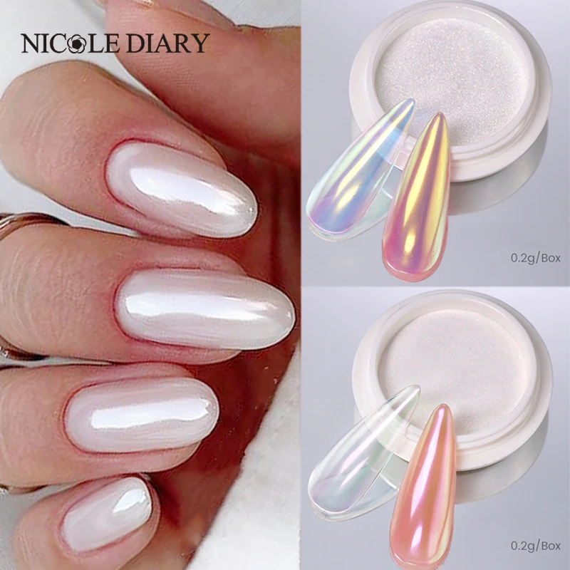 Nail Glitter Chrome - NICOLE DIARY 네일 파우더 안료 펄
