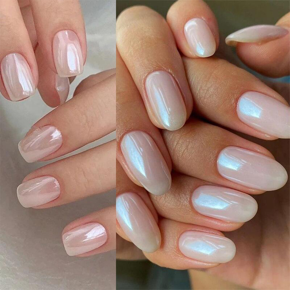 달빛 진주 화이트 네일 글리터 더스트 크롬 오로라 화이 - Nail Glitter Chrome 리뷰 및 가격