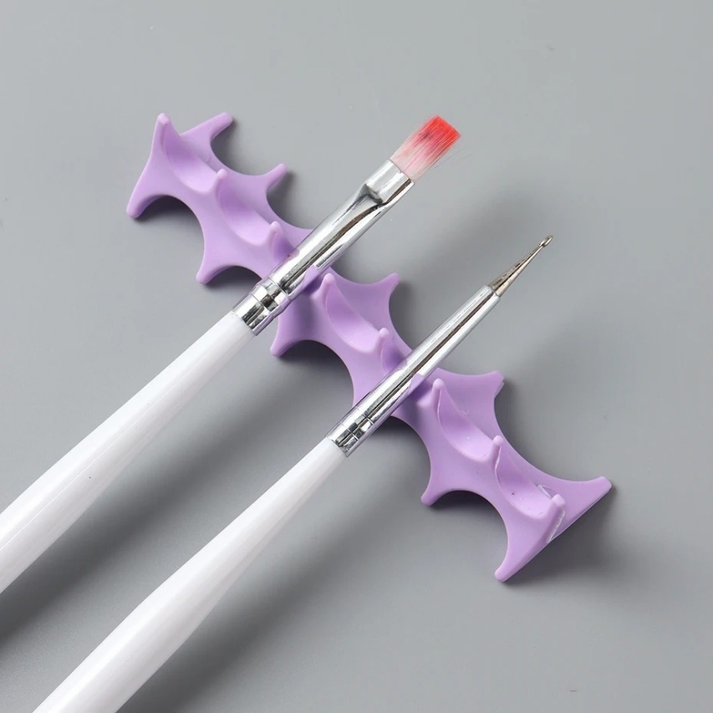 실리콘 네일 아트 펜 홀더 UV 젤 브러쉬 디스플레이  - Nail Fan Brush 리뷰 및 가격