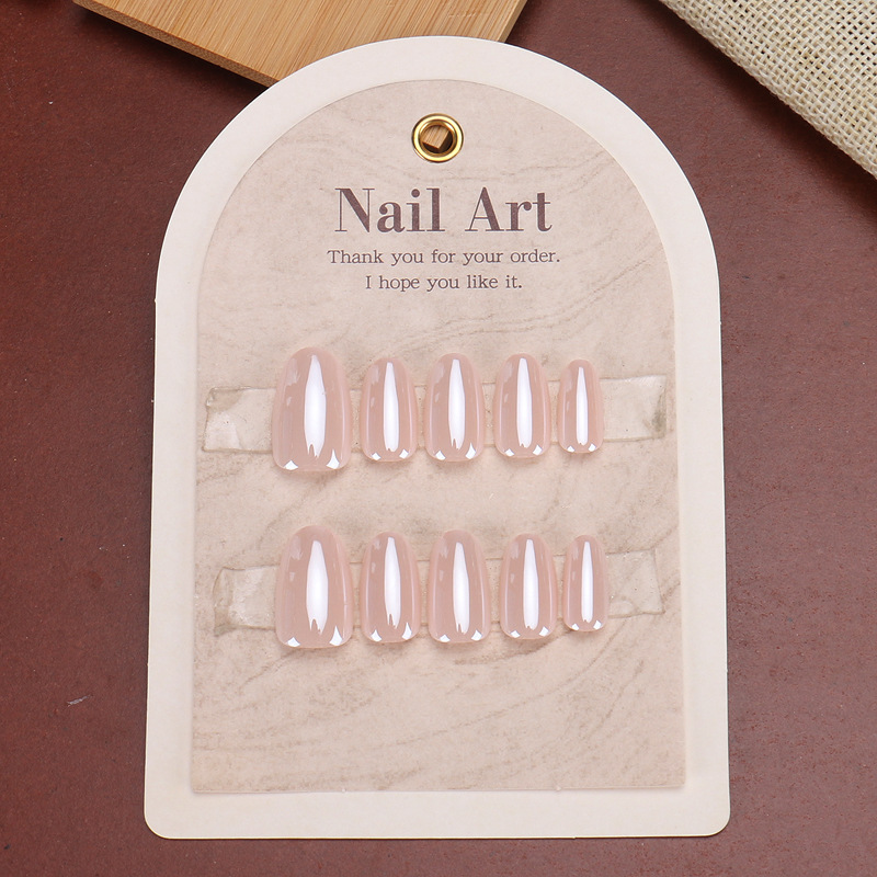 24개 심플 아크릴 프레스온 네일 미디엄 숏 네일 팁  - Nail Art Press On 리뷰 및 가격