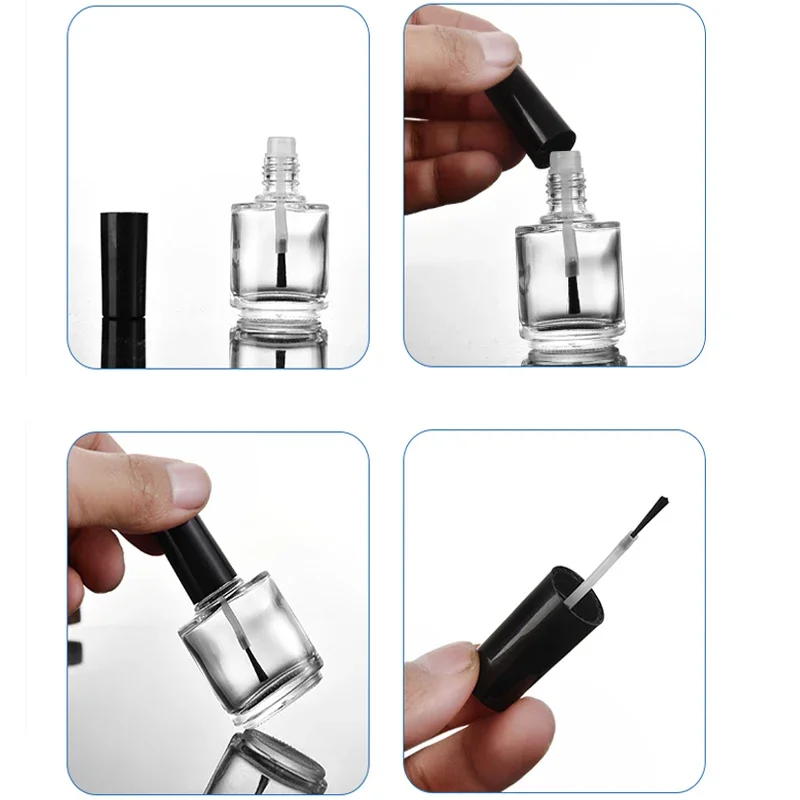 5Pcs 5ml/10ml/15ml 빈 미니 유리 매니큐 - Nail Fan Brush 리뷰 및 가격