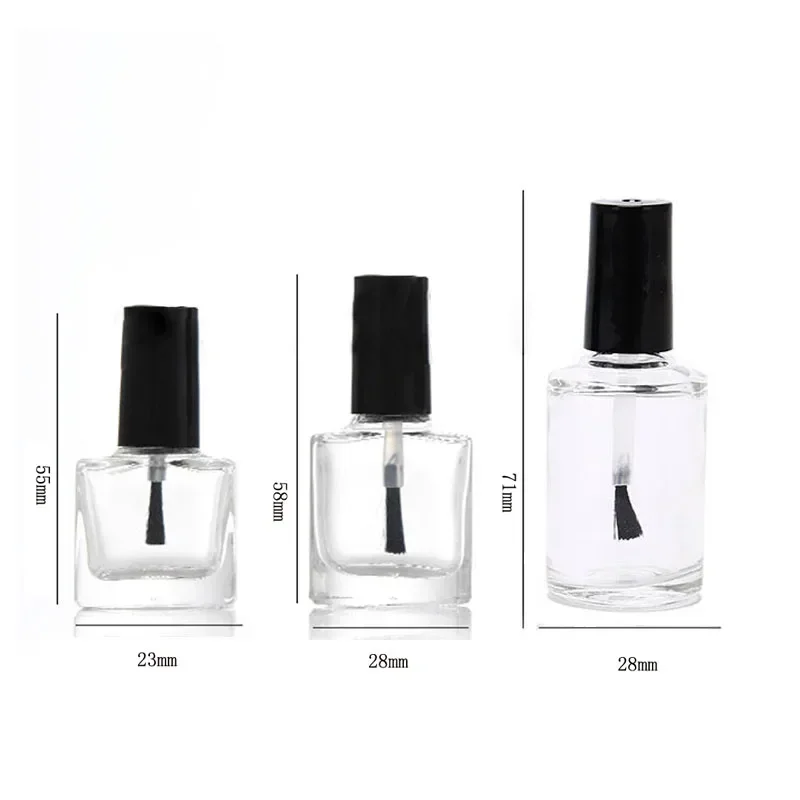 5Pcs 5ml/10ml/15ml 빈 미니 유리 매니큐 - Nail Fan Brush 리뷰 및 가격