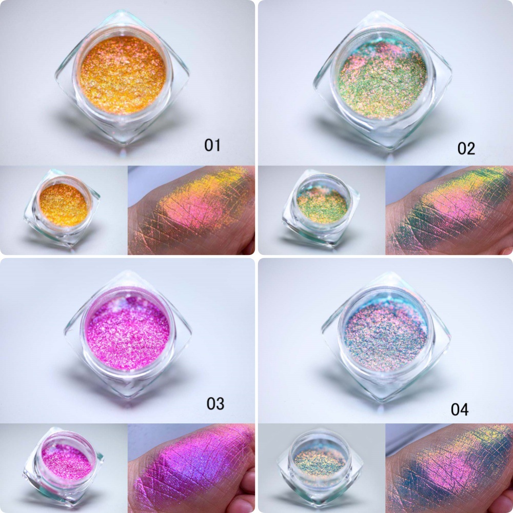 1/6병 홀로그램 카멜레온 크롬 네일 글리터 파우더 초 - Nail Glitter Chrome 리뷰 및 가격