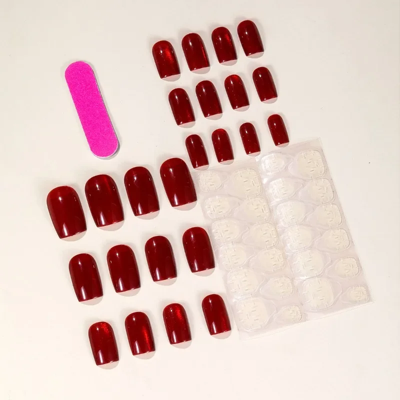 고양이 눈 손톱 전체 세트 도구 포함 가짜 손톱, 짧은 - Nail Art Press On 리뷰 및 가격