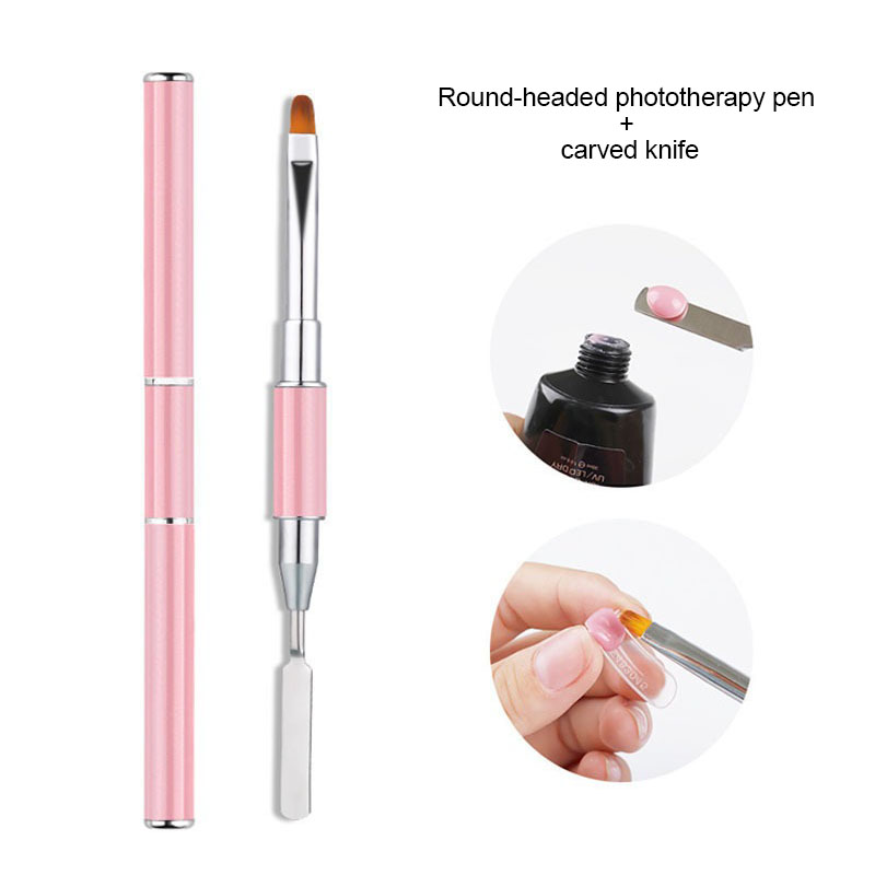 새로운 1/3개 네일 아트 브러쉬 얇은 매니큐어 브러쉬 - Nail Fan Brush 리뷰 및 가격