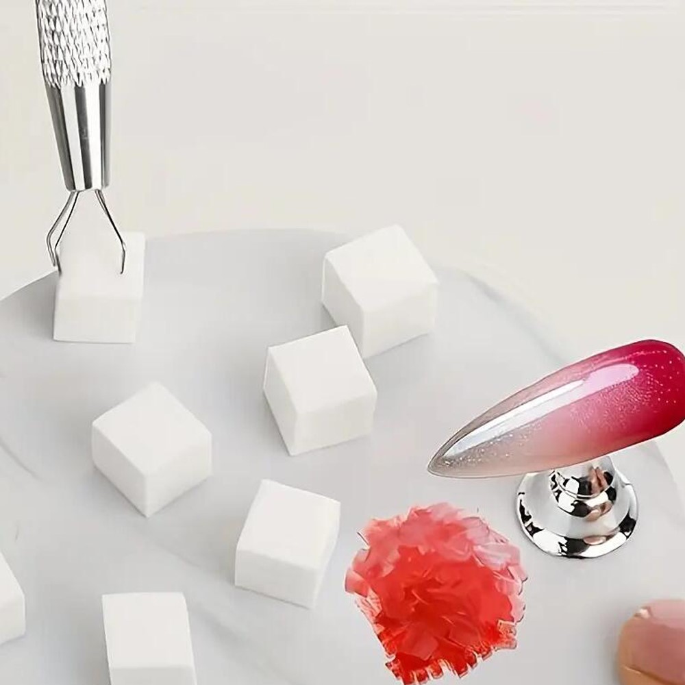 50/100개입 화이트 미니 네일 스펀지 그랩핑 펜 포 - Nail Fan Brush 리뷰 및 가격