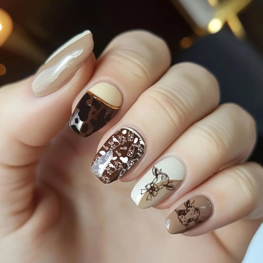 3개입 소 테마 네일 스탬핑 플레이트 56가지 패턴 소 - Nail Art Leopard 리뷰 및 가격