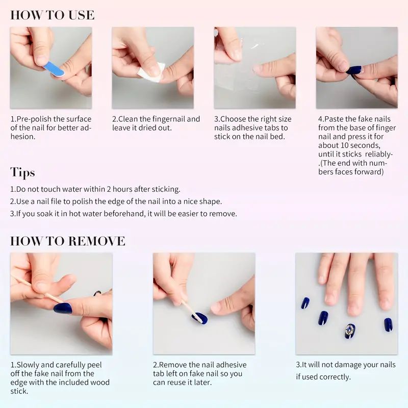 10개입 럭셔리 핸드메이드 프레스온 네일, 덕빌 타입  - Nail Adhesive Tab 리뷰 및 가격