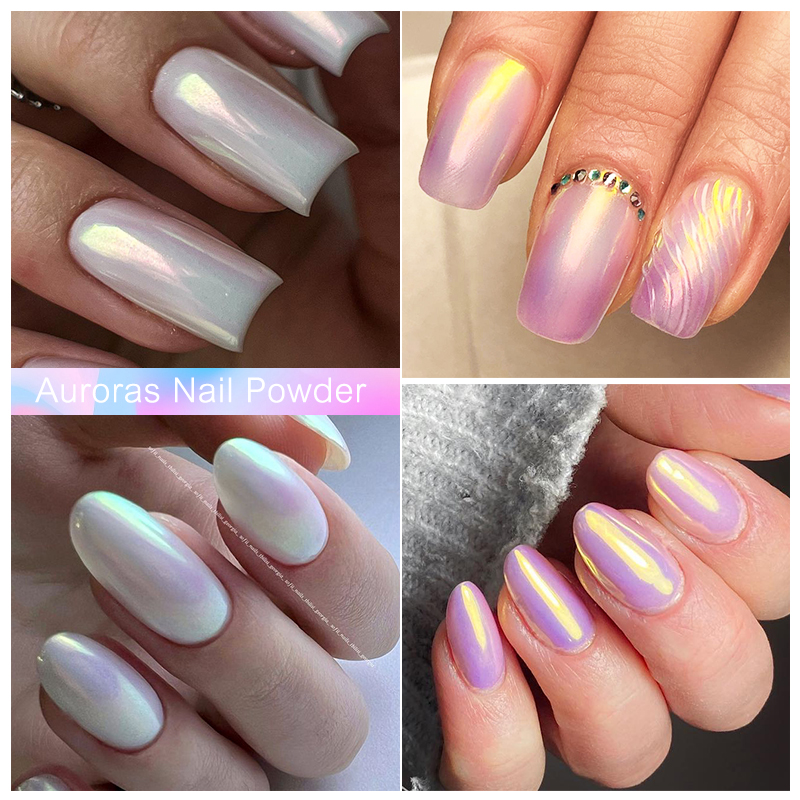 NICOLE DIARY 네일 파우더 안료 펄 화이트 네 - Nail Glitter Chrome 리뷰 및 가격