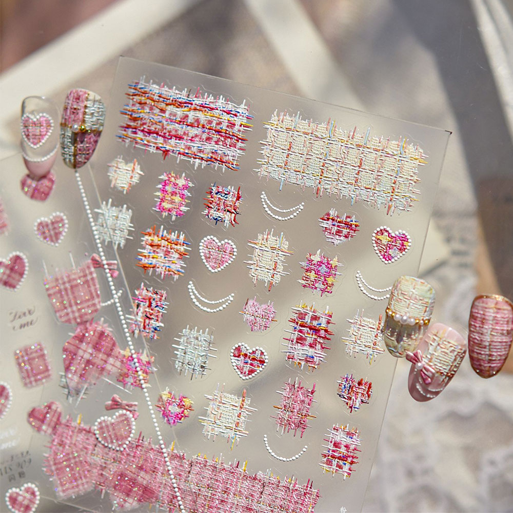 1개 5D 입체 사랑 하트 리본 네일 스티커 겨울 스웨 - Nail Art Valentines Day 리뷰 및 가격