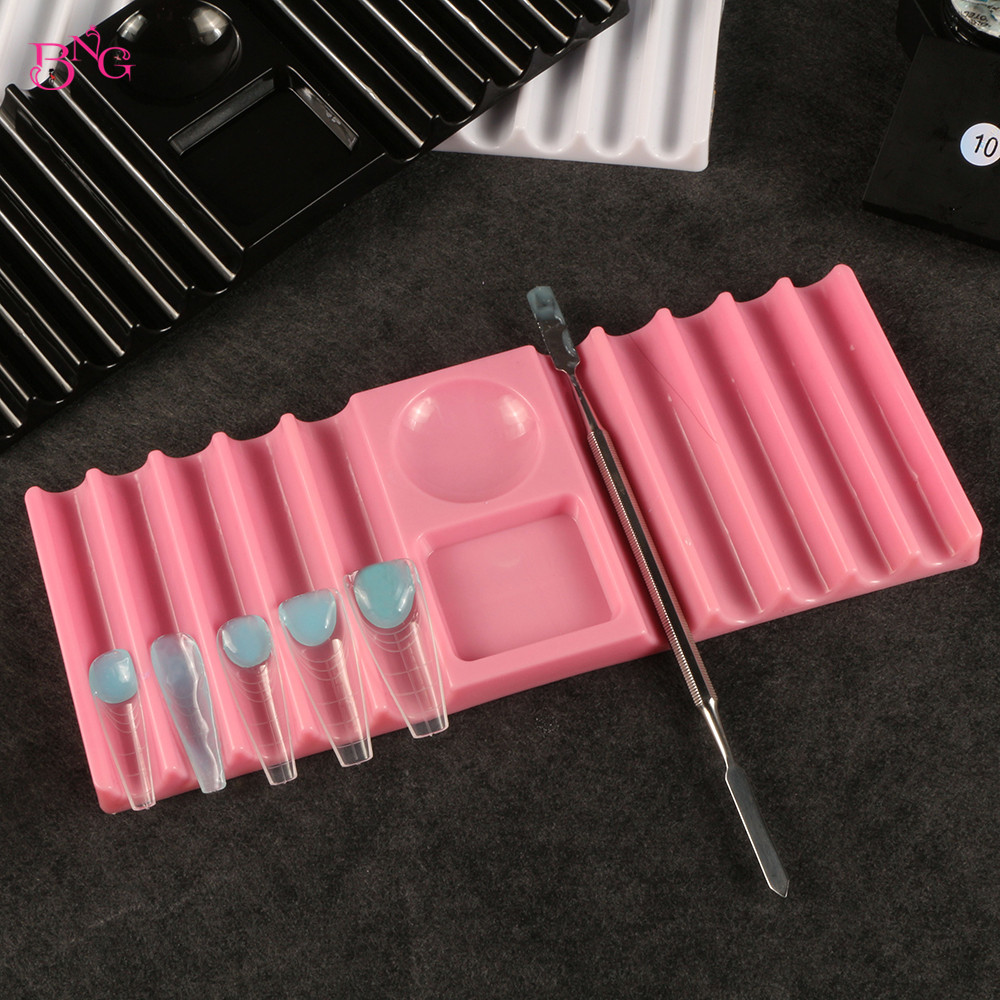 BNG 듀얼 폼 홀더 플라스틱 펜 스탠드 네일 아트 도 - Nail Fan Brush 리뷰 및 가격