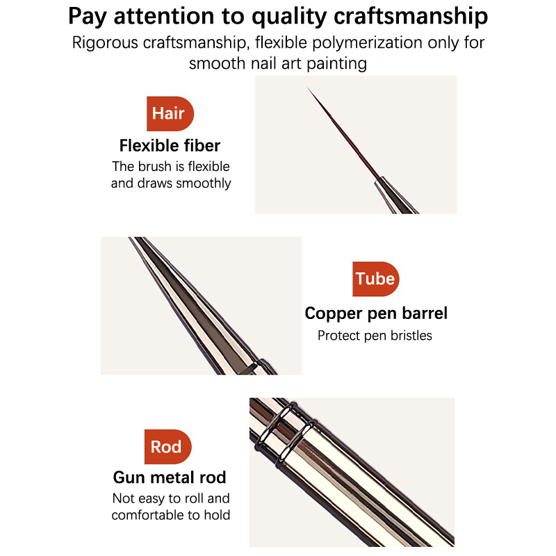 1개 네일 아트 브러쉬 프렌치 네일 라이너 펜 10/1 - Nail Fan Brush 리뷰 및 가격