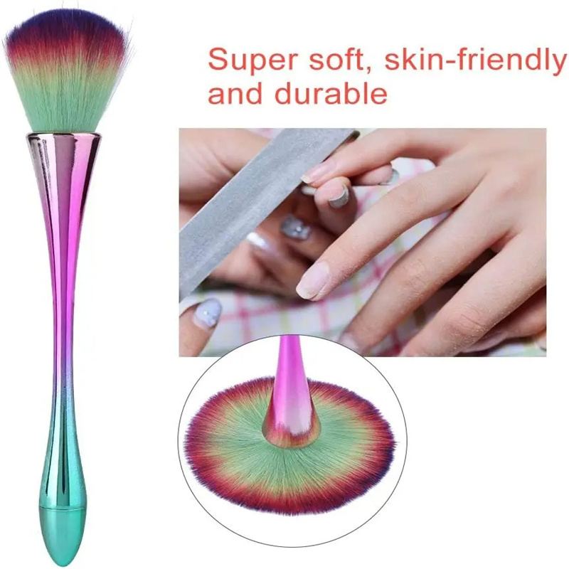 전문 네일 아트 브러쉬 로즈 골드 파우더 더스트 클리너 - Nail Fan Brush 리뷰 및 가격