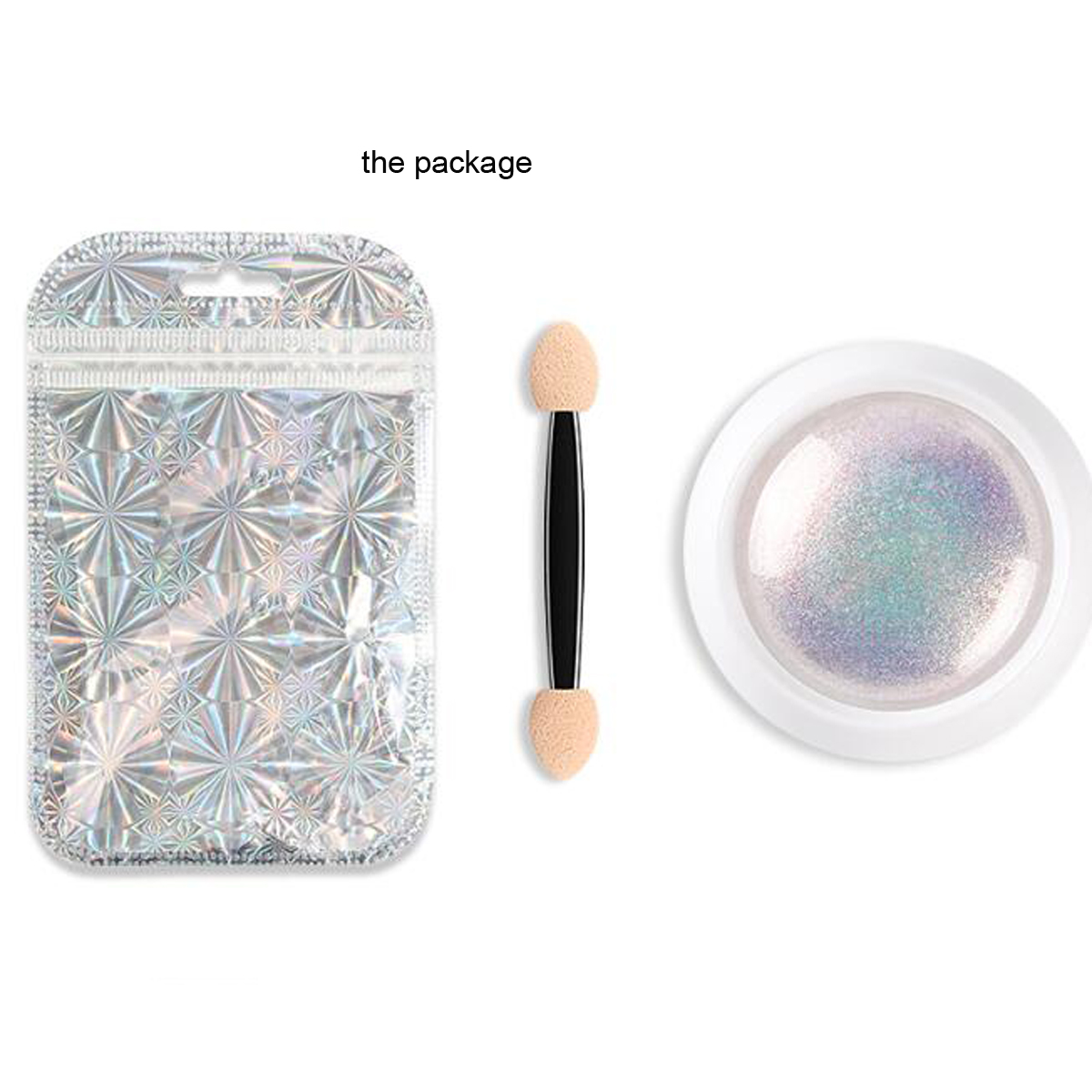 1병 진주빛 흰색 조개껍질 파우더 네일 글리터 오로라  - Nail Glitter Chrome 리뷰 및 가격