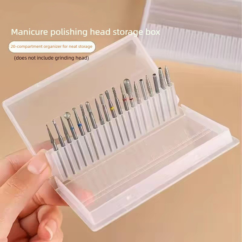 1/2/3PCS 20 슬롯 투명 네일 드릴 비트 브러쉬 - Nail Fan Brush 리뷰 및 가격