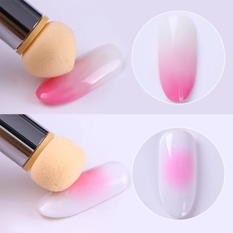 라운드 샤프 헤드 스폰지 헤드 교체 네일 아트 젤 폴란 - Nail Fan Brush 리뷰 및 가격