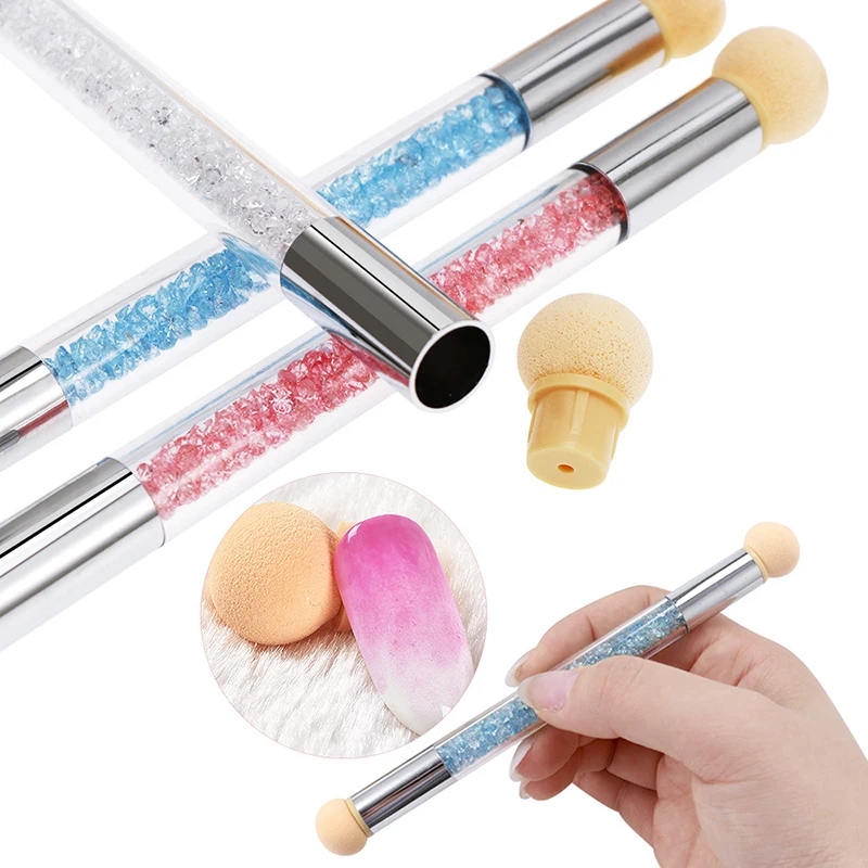 라운드 샤프 헤드 스폰지 헤드 교체 네일 아트 젤 폴란 - Nail Fan Brush 리뷰 및 가격