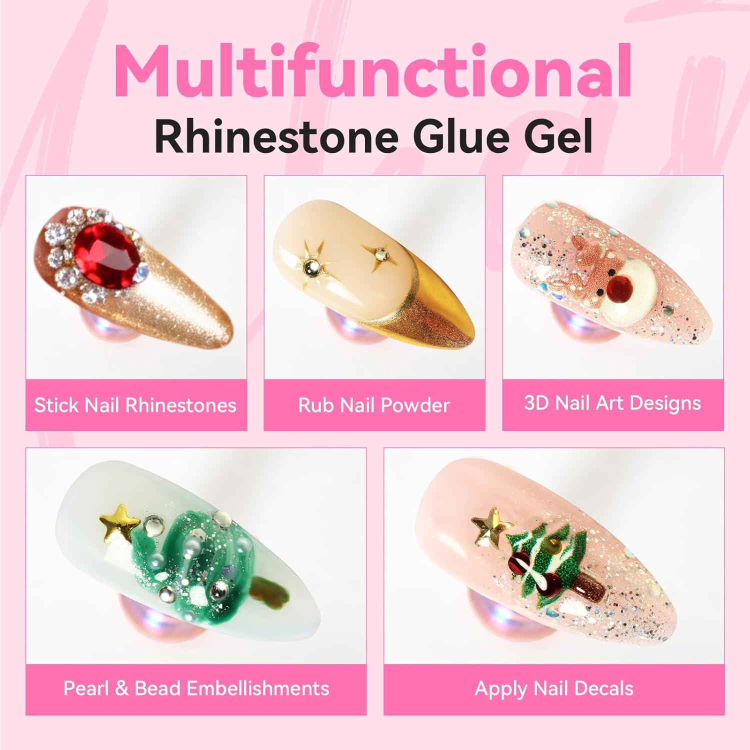 마카트 네일 라인스톤 글루 4개입 8ml 강력 접착제  - Nail Fan Brush 리뷰 및 가격