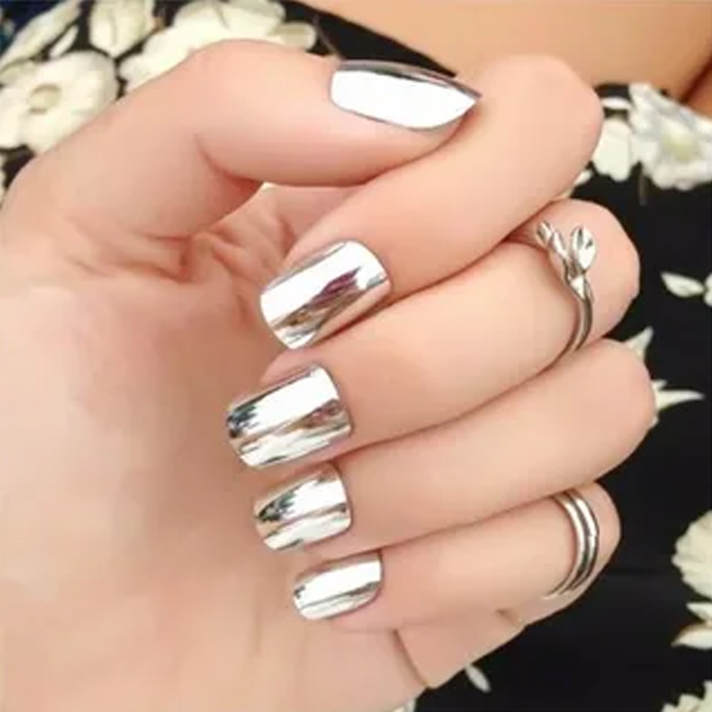 1 캔 크롬 메탈릭 네일 파우더 홀로그램 미러 효과 샴 - Nail Glitter Chrome 리뷰 및 가격